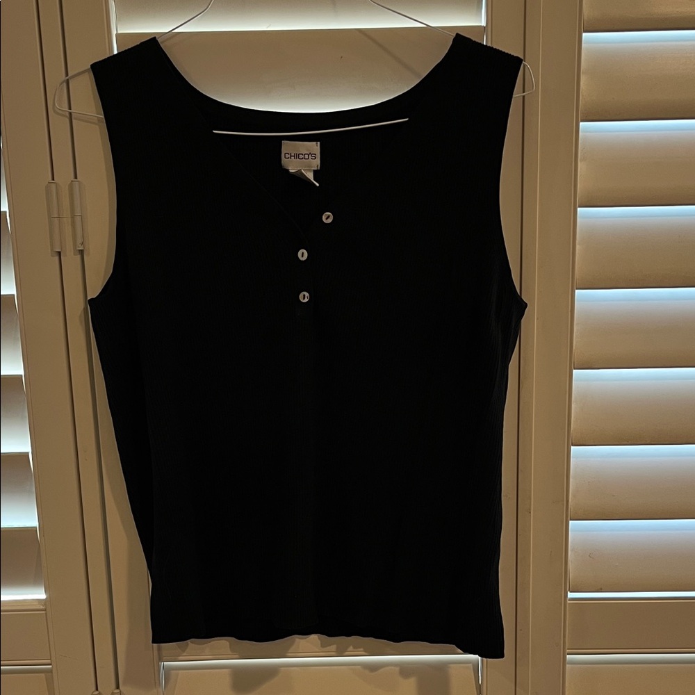 Chico's Classic Black Tank Top